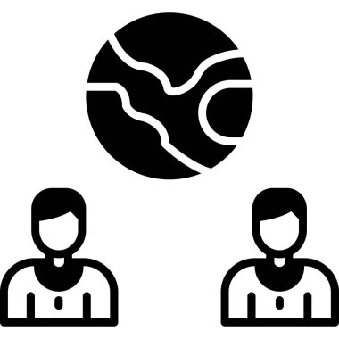 Modern simgenin vektör illüstrasyonu