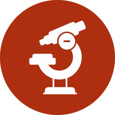 Teleskop. Web simgesi basit illüstrasyon