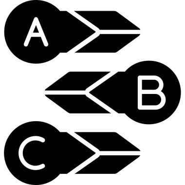 yön simgesi, vektör illüstrasyonu