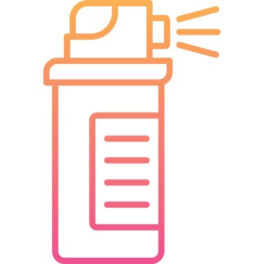 Modern şişe simgesinin vektör illüstrasyonu