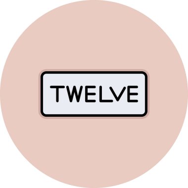 Yirmi iki. 2 simge. Basit resimleme