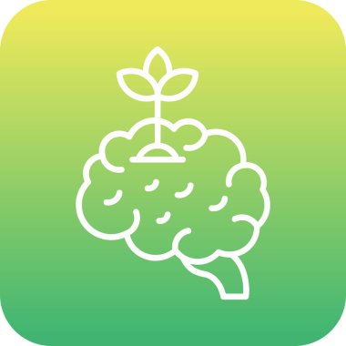 Büyüme web simgesi basit vektör illüstrasyonu