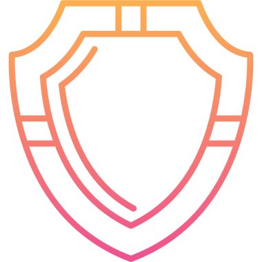 kalkan ikon vektör illüstrasyonu