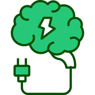 Elektrik güç simgesi, vektör illüstrasyonu