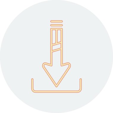 Modern bir simgenin vektör illüstrasyonu