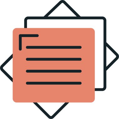 Belge. Web simgesi basit illüstrasyon