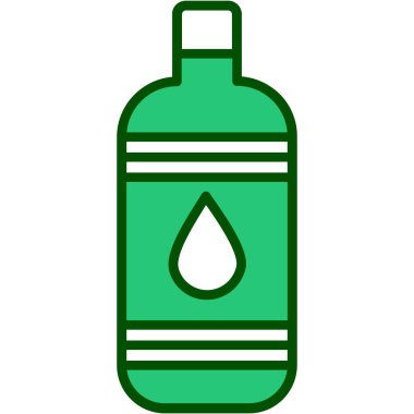 Su şişesi ikonu. İnce çizgi tasarımı. vektör illüstrasyonu.