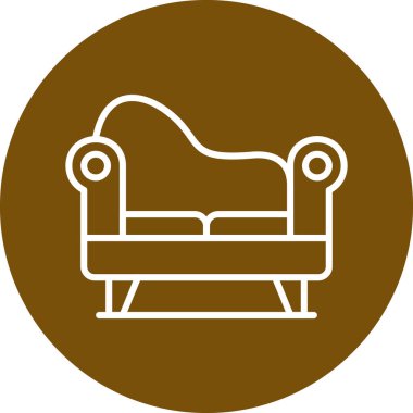 kanepe ikonu vektör illüstrasyonu