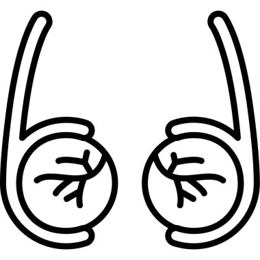 İnsan vücut simgesi ana hat vektörü. İnsan vücudu. gövde