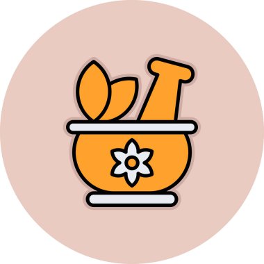 saksı ikonu. Web için çiçek vektör simgelerinin özet çizimi