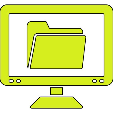 dizüstü bilgisayar simgesi renk tasarım vektörü