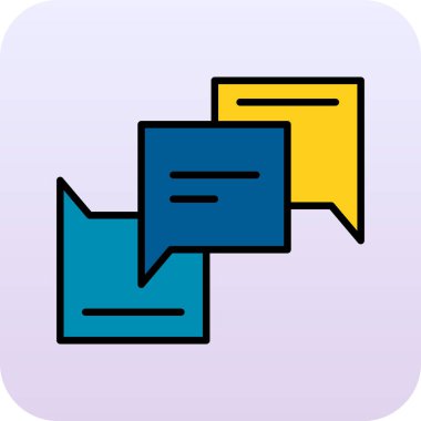 sohbet sembollü konuşma balonu iletisi