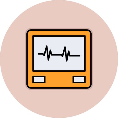 Kalp. Web simgesi basit illüstrasyon