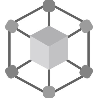 Küp ve küp simgesinin vektör tasarımı. Web için küp ve geometrik stok sembolü koleksiyonu.
