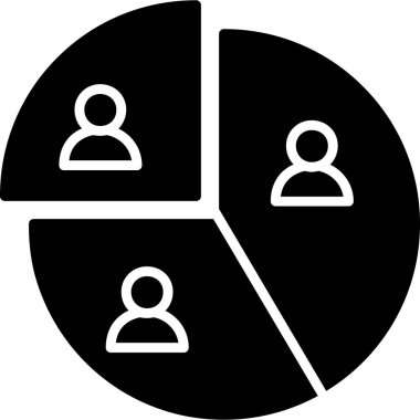 Bir grup insanın vektör çizimi