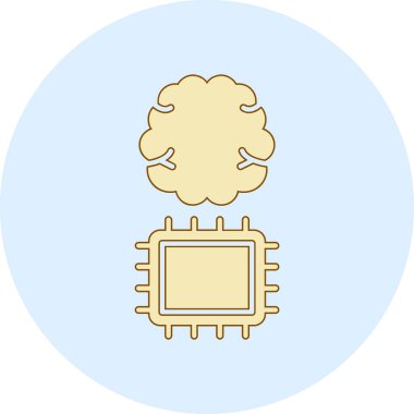 Çip. Web simgesi basit illüstrasyon