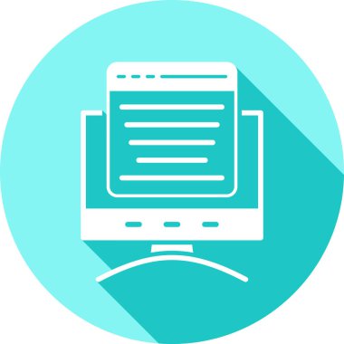 dizüstü bilgisayar simgesi, vektör illüstrasyonu