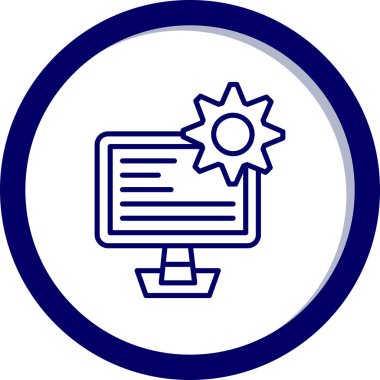 seo modern simgesinin vektör illüstrasyonu