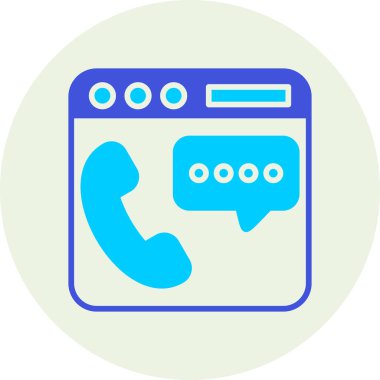 Çağrı. Web simgesi basit illüstrasyon