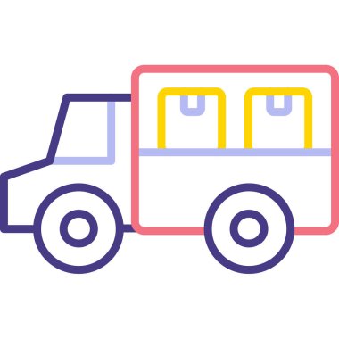 - Araba. Web simgesi basit illüstrasyon