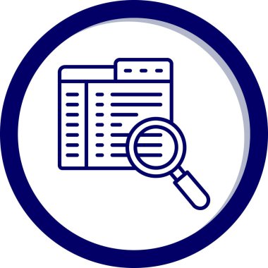 Ara. Web simgesi basit illüstrasyon