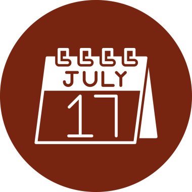 13 Temmuz bir günlük takvimde ve temmuz ve ay için beyaz takvimde basit bir tarih takvimi. Beyaz arka planda izole edilmiş. konsept