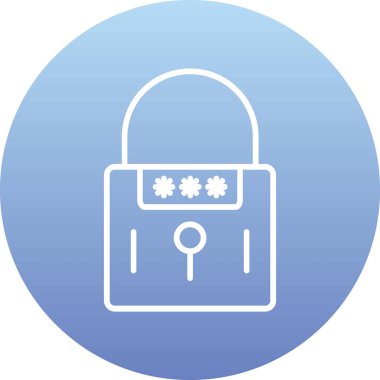 ikon vektör illüstrasyonunu kilitle