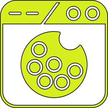 Basit ve minimalist uygulama arayüzü vektör simgesi