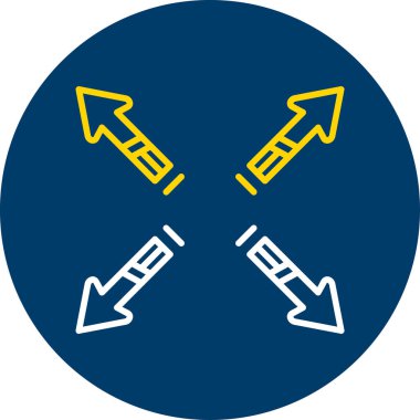 ok simgesi vektör illüstrasyonu.