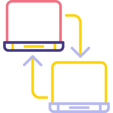 Bilgisayar. Web simgesi basit tasarım