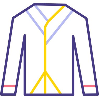 Ceket ikonu. vektör illüstrasyonu