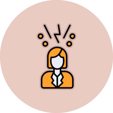 Fikir simgesi olan kadın, özet biçimi