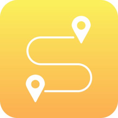 harita pin simgesi, basit vektör illüstrasyonu