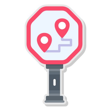 konum haritası ikon vektörü. konum işareti