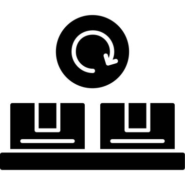 Bilgisayar sunucusu. Web simgesi basit illüstrasyon