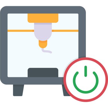 bilgisayar onarım servisi simgesi düz biçimli