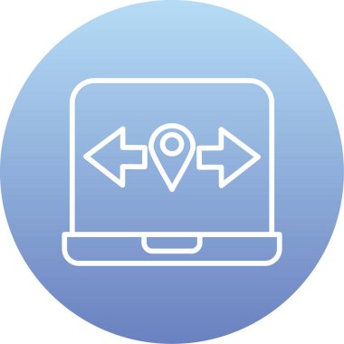 konum. Web simgesi basit illüstrasyon