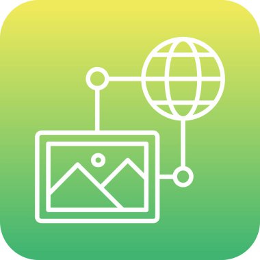 seo modern simgesinin vektör illüstrasyonu