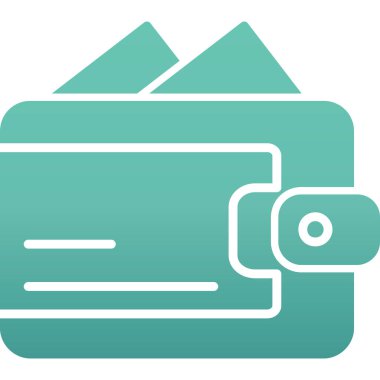 cüzdan ikonu vektör illüstrasyonu