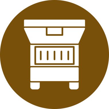 kahve makinesi ikon vektör illüstrasyonu