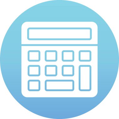 hesap makinesi simgesi, vektör illüstrasyonu