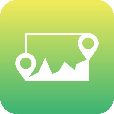 Vektör konumu simge illüstrasyonu