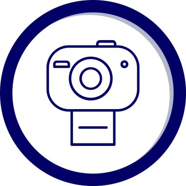 kamera simgesi vektör illüstrasyonu