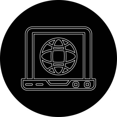 genel internet simgesi, vektör illüstrasyonu