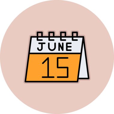 Bir satır ve satır tarihi takvim günü simgesinin çizimi