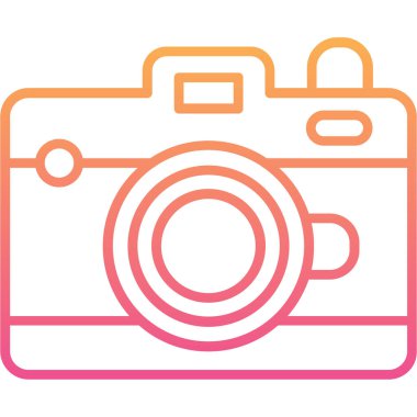 fotoğraf makinesi simgesi, vektör illüstrasyonu