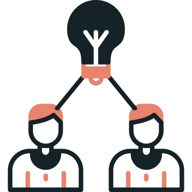 Bir fikrim var. Web simgesi basit illüstrasyon