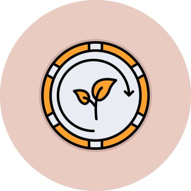 bitki simgesi vektör illüstrasyonu