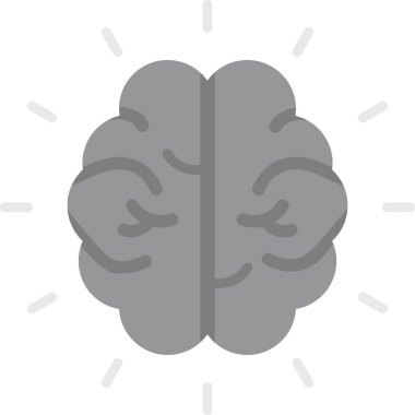 beyin ikonu vektör illüstrasyonu