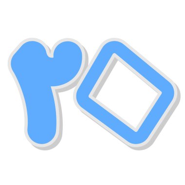 çizgi film doodle harf p